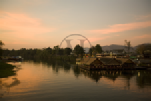 Sunset from the Bridge on the River Kwai