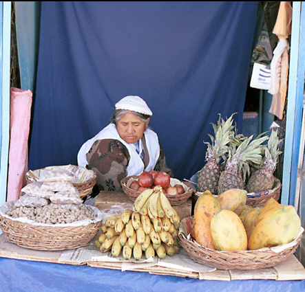 Fruit stall, Oruro Bolivia