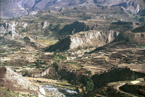 Colca river valley Peru