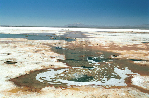 Iron contamination, Salar de Uyuni