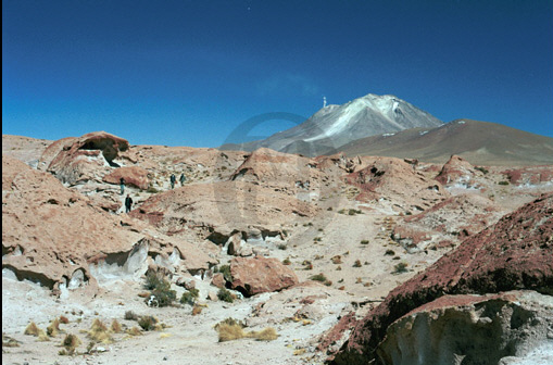 Landscape with peolpe and Lincabur smoking