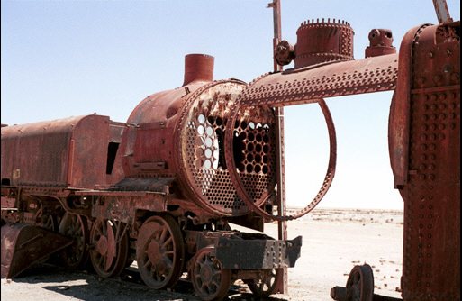 Train Graveyard at Uyuni, Bolivia